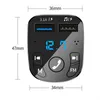 Bil Audio Multi-Function MP3 Player FM Bluetooth Mottagare Musik U Disk Tillbehör Dubbel USB Fast Charge