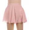 Calça de esqui rosa patinação de gelo/saia de dança Saias curtas de patinação roupas de proteção para o quadril com shorts