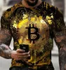 T-shirt da uomo TShirt Crypto Valuta Traders Camicie in cotone con monete d'oro3404273