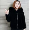 Kadınlar Kürk Sahte Zarif Ceket Kaputlu Kadınlar 2022 Sonbahar Kış Sıcak Yumuşak Fermuar Ceketi Kadın Peluş Palto Pocket Casual Dış Giyim
