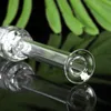 Protable Glass collect straw Kit smoking glass filter tip pipe for Glass water oil rig bong
