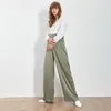 Twotwnstyle zomer losse casual broek voor vrouwen hoge taille maxi brede beenbroek vrouwelijke elegante mode kleding 210925