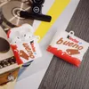 3D Cute Fun Chocolate Bueno For AirPods 1 2 Pro Headphone Protection Cover Apple Bluetooth Earphon es Full Body Cases Silicone TPU1904079