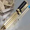 Pure Pearl High Quality Ballpoint Pen Classic Luxury Metal Golden Silver Sculpture Barrel Smooth Writing Stationery Box Set Gift R262V