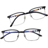 Moda óculos de sol frames Coréia Retro-vintage sobrancelha quadro unisex xadrez tábua perna design quadrado anti-Bluelight plano glasses54-19-146 para p