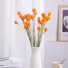 15 pçs / lote Morango fruta decorativa flores secas de ligação artificial não simulado flor desenho sala casa decorar flor 6 89WX T2