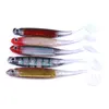 3D peixe artificial worms macio isca de laser 10colors 11cm 5g silicone borracha de borracha shad pesca