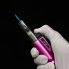 Metal Lighter With lock the flame Butane Gas Refillable Jet Torch Lighter Blue Flame for Cigar Cigarette Smoking Accessories