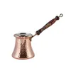 Turkish Traditional Copper Coffee Pot Handmade Ottoman Coffee Tea Espresso Pots %100 Turkish Coffee Maker Cezve Made in Turkey 210408