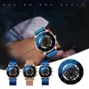 Montres-bracelets de luxe pour hommes, calendrier d'affaires, en acier inoxydable, ceinture en maille, montre à Quartz, marque de Sport, cadeau d'anniversaire, 2022