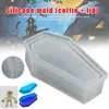 Party Decoration Silicone Coffin Mold Storage Jewelry Mould Casting Craft Halloween DIY Tool HFing