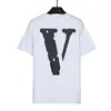 Versión High Chao Brand Vlon Wang Yibo's Same Printed Cotton Camiseta de manga corta para hombres y mujeres