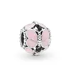 Memnon Smycken 925 Sterling Dekorativ Butterfly Charm Blomma Färg Story Charms Propeller Hat Boy Pärlor Rosa Fjärilar Pärla Passa Pandora Style Armband DIY