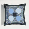 ブルーソフト装飾的な枕の花柄クッションファッションシンプルさの動物プリント枕カバーラグジュアリーモダンなスタイルのクッション