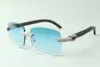 Designer micro-paved diamond sunglasses 3524025 with black wood arms glasses Direct s size 18-135mm2311