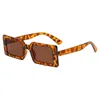 Modische Sonnenbrille mit quadratischem Rahmen für Männer und Frauen, Markendesigner, hochauflösende, kleine UV400-Sonnenbrille mit Boxetuis