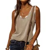 夏のヴィンテージTシャツの女性のファッションカジュアルストリートウェアVネックプラスサイズの女性緩いティーシャツ女性ノースリーブTシャツトップ210608