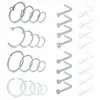 18G Goujons Anneaux Transparents Flexibles Retenue Tragus Cartilage Helix Boucles D'oreilles Nez Septum Piercing Cerceau