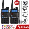 2 pièces 8W Baofeng uv 5r talkie-walkie UV-5R haute puissance bidirectionnelle Portable double bande FM émetteur-récepteur uv5r Amateur jambon CB Radio