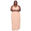 grande robe pour femme pur jarretelle mode lâche jupe de sol robe femmes Designers vêtements 2022 XL-5XL