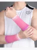 Elbow & Knee Pads 1 Pc Knitting Sweatband Sports Wrist Tennis Yoga Band Arm Sweat Absorb Sleeve Breathable Bracers Wrap Accessories