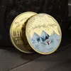 10 styles Santa Commemorative Gold Coins Decorations Embossed Color Printing Snowman Christmas gift Medal Whole2352787