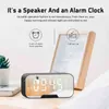 Portable LED Mirror Digital Wireless 5.0 Bluetooth Speaker Alarm Clock Multifunction MP3 FM Radio Music Player Table Clock 211111