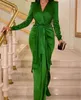 Mermaid Prom Green Dresses Long Sheeve Plus Size Formal Evening Gown Lace Appliqued Elegant Party Gowns Dress s