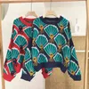 H.SA Autumn winter women pullovers French style long sleeve casual crop Retro Soft knitted jumpers sweater mujer Top 210417
