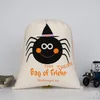 Other Festive & Party Supplies Canvas Halloween Sants Candy Bag Large Drawstring Gift Sack Pumpkin Printed Bags For Hallowmas Christmas Decoration