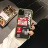 Anpassad logistik Streckkod Tryckta telefonfall för iPhone 12 Mini 11 Pro X XS Max XR 8 7 6 6s plus SE TPU Matte Hud Feel Back Cover i PP väska