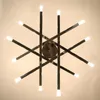 Żyrandole Nowoczesny srebrny żyrandol Oświetlenie LED Designer Metal do salonu Jadalnia Gałąź Loft Dekoracja Lounge Lights