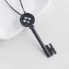 RJ 20Pcs Whole Anime Coraline Necklace dragonfly Pendants Black Button Key Skull Halloween Choker Cosplay Jewelry Fans Gift