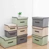 Storage Box with Cap Clothes Socks Toy Snacks Sundries Organizer No Smell Bins Cosmetics Household 210423