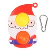 プッシュバブルフィジットのおもちゃキーホルダー高品質のクリスマスツリーバッグペンダントかわいい子供おもちゃペンダントキーチェーン