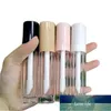 Verpakkingsflessen Verkoop 8 ml dikke muur duidelijke lipgloss buis grote borstel cosmetische lip glanst verpakking container met wit zwart deksel