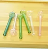 4inch 6inch Colorful Pyrex Glass Oil Burner Pipe glass tube smoking pipes tobcco herb glasss oils nails Water Hand