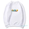 Mäns och Kvinnors Hooded Sweater Toppförsäljning Golf Taylor Fashion Brand Golf Tryckt Round Neck Sweater Mäns Pullover Sweatshirt