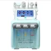 Haute qualité H2O2 Microdermabrasion 6 en 1 petit équipement de beauté à bulles aqua peeling dermabrasion dissolvant de points noirs machine hydro sous vide pour le visage