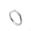 Love Nail Ring 2 6 mm Luksusowy wysokiej jakości tytanowy Pierścień Stalowy Pierścień Mężczyźni i kobiety Pary Prezenty nigdy nie zanikają i nie