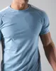 Zomer casual gym fitness t-shirt mannen bodybuilding workout t-shirt mannelijke katoenen sport tee shirt tops korte mouw kleding heren t-shirts