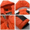 Erkekler Kış Sıcak Kalın Uzun Parkas Su Geçirmez Kapüşonlu Ceket Kaban Sonbahar Dış Giyim Moda Rahat 211214