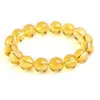 Jóias finas Natureza Crystal 12mm Round Beads Trendy Charm Bracelet para Festa de Feminina