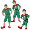 Weihnachtsoutfit Mädchen Urlaub Elfenkostüm Familie Junge Eltern Weihnachtskleidung Eltern-Kind-Outfit Cosplay Weihnachtskleid H1105