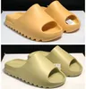 Slides chinelos espuma corredor deserto areia triplo preto osso branco resina slide sandália masculino chinelo com caixa desconto