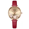 Montres pour femmes de la marque de luxe avec strass et cadran fleur de quartz bracelet de bracelet de bracelet de bracelet pour dames