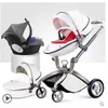 Strollers# Original Luxury Designer Mom Car High Landscape 3 in 1 Baby Born Carriage Folding Pram Suit Brand New Products Fashion comfortale