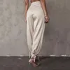 Women Pants Capris High Waist Pencil Retro Satin Trousers Spring Summer Sexy Long Fashion 210513