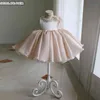 Filles Robe D'anniversaire De Mariage Princesse Enfants Robes Pour Fille Tutu Perle Adolescent Enfant En Bas Âge Bébé Baptême Baptême Robe De Bal G1129