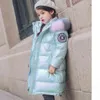 Meisjes winter kinderen kleding lange parka jas baby meisje kleding faux bontjas Snowsuit bovenkleding hooded kinderen overjas 211203